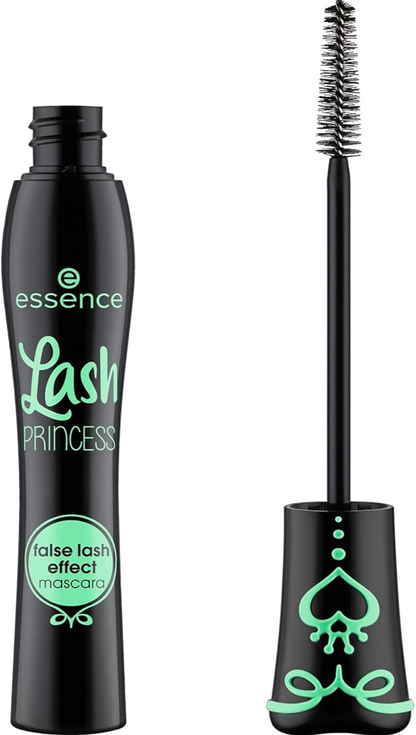 essence Lash Princess False Lash Effect Mascara, Black (Pack of 1) | Volumizing & Lengthening, Clump-Free Fiber Brush, Defines and Separates; Vegan, Cruelty Free, Paraben Free, Oil Free